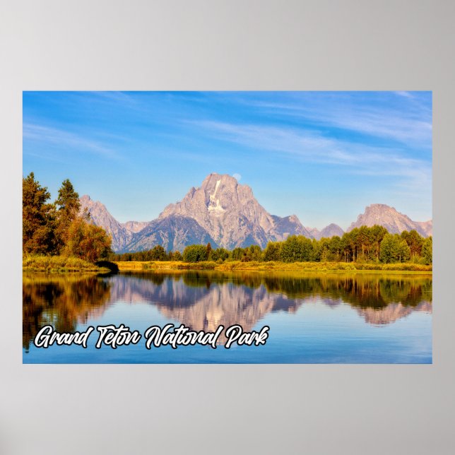 Snygg Grand Teton nationalpark, Wyoming Poster (Framsidan)