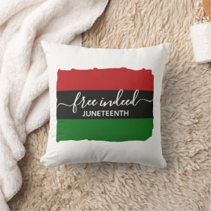Snygg GRATIS Panafrikansk JUNETEENTH Kudde