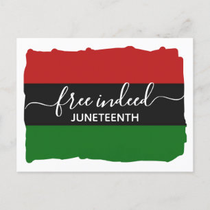 Snygg GRATIS Panafrikansk JUNETEENTH Vykort