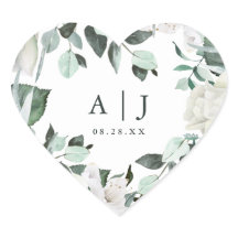 Snygg grey med Monogram Bröllop Datumförhöret