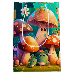 Snygg grönt, söta baby-svampar