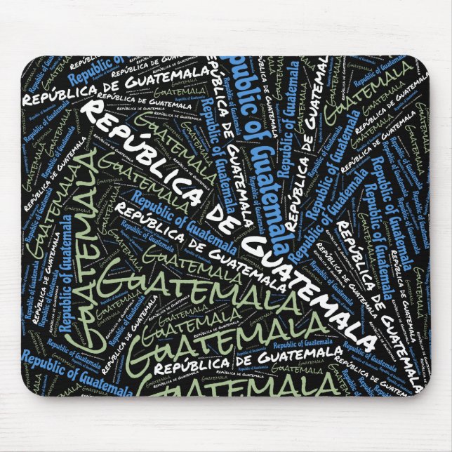 Snygg Guatemala Flagga Färg Patriotic Musmatta (Framsidan)