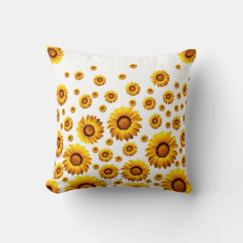 Snygg gula blommor kudde