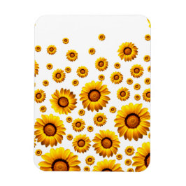 Snygg gula blommor magnet