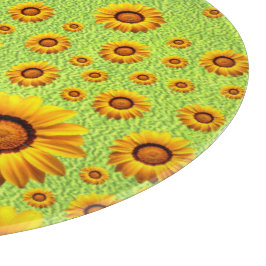 Snygg gula blommor på abstraktens grönt