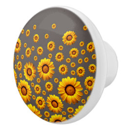 Snygg gula blommor på grått-bakgrund knopp