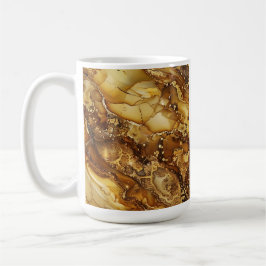 Snygg Guld Marble Kaffemugg