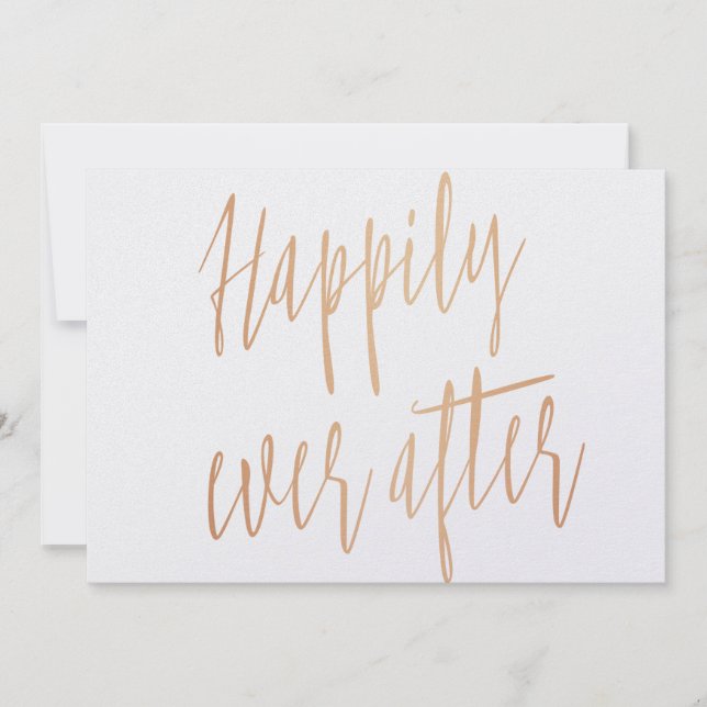 Snygg guld ro "Lyckligtvis alltid efter" (Framsida)