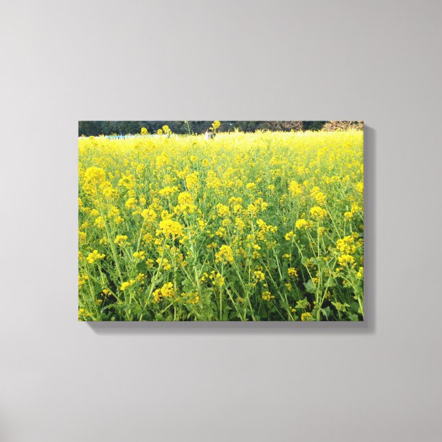 Snygg Gult Flower Canvas (Framsida)