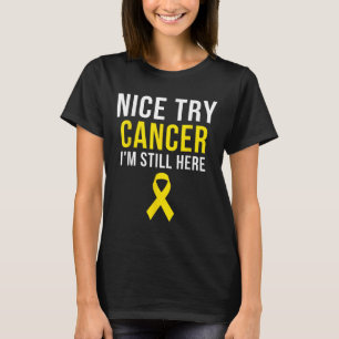 Snygg Gult för Survivor Sarcoma Cancer Awareness T Shirt