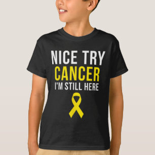 Snygg Gult för Survivor Sarcoma Cancer Awareness T Shirt