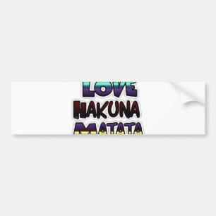 Snygg Hakuna Matata Art-utskrift Bildekal