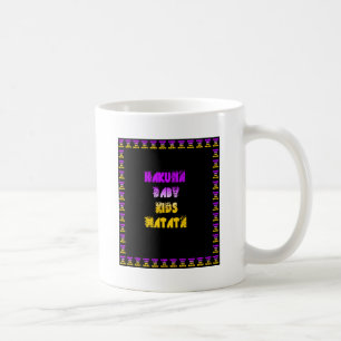 Snygg Hakuna Matata Art-utskrift Kaffemugg