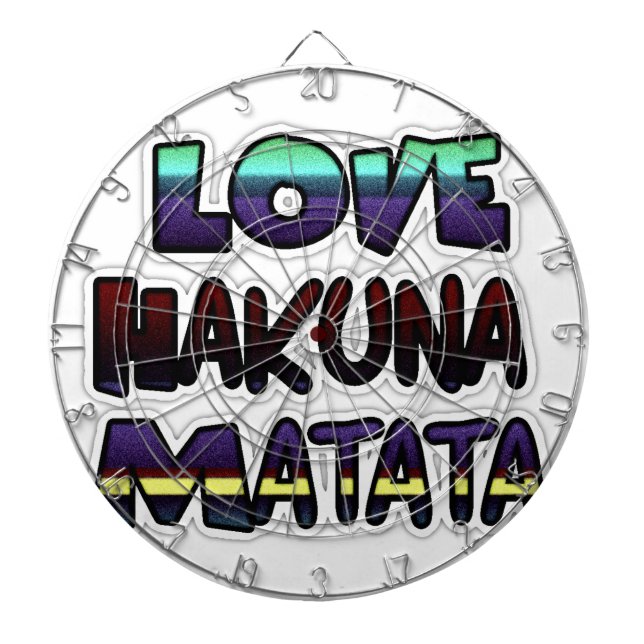 Snygg Hakuna Matata Art-utskrift Piltavla (Framsidan)