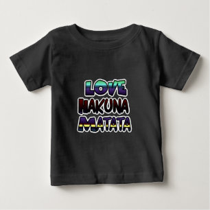 Snygg Hakuna Matata Art-utskrift T Shirt