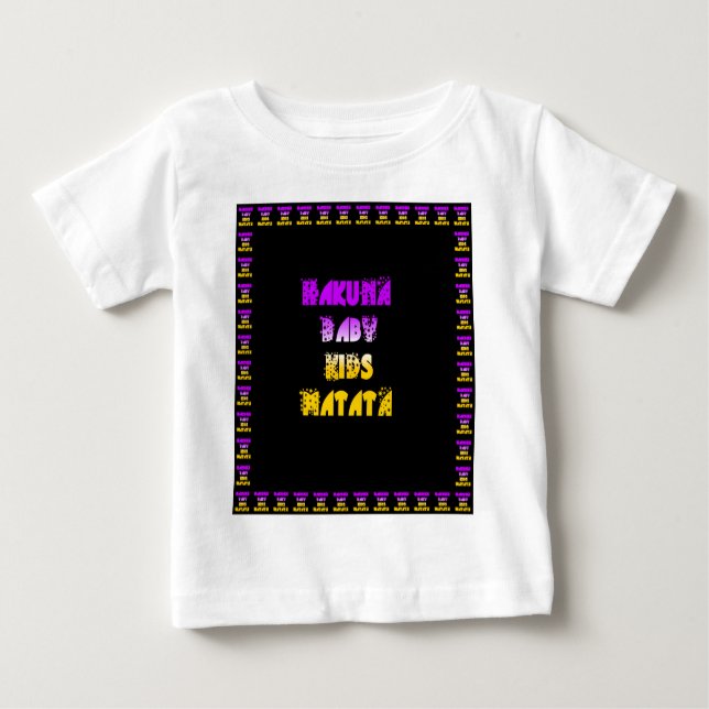 Snygg Hakuna Matata Art-utskrift Tee (Framsida)