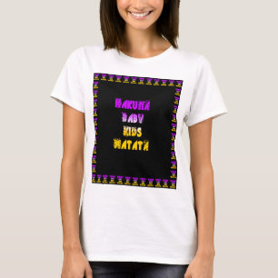 Snygg Hakuna Matata Art-utskrift Tee