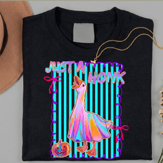 Snygg Halloween Boo Gås Spöke T Shirt