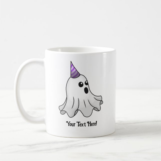 Snygg Halloween fest Ghost Kaffemugg (Vänster)