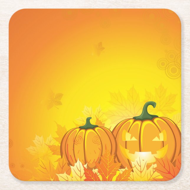 Snygg Halloween/Helgdag-Underlägg uppsättning Underlägg Papper Kvadrat (Framsidan)