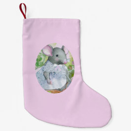 Snygg hamster-julklapp liten julstrumpa