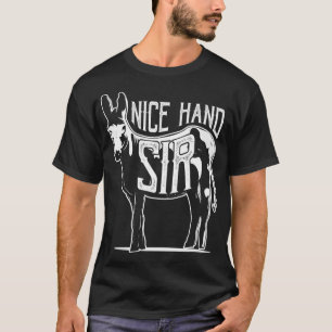 Snygg Hand Herr Donkey Poker Funny Gambling Design T Shirt