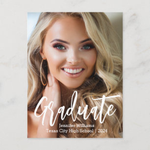 snygg handstil foto examen 2025 meddelande vykort