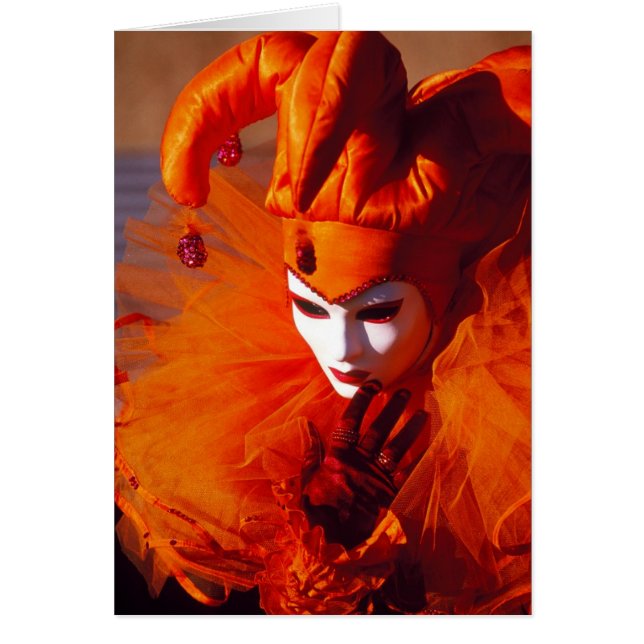 Snygg Harlequin Hälsningskort (Framsidan)