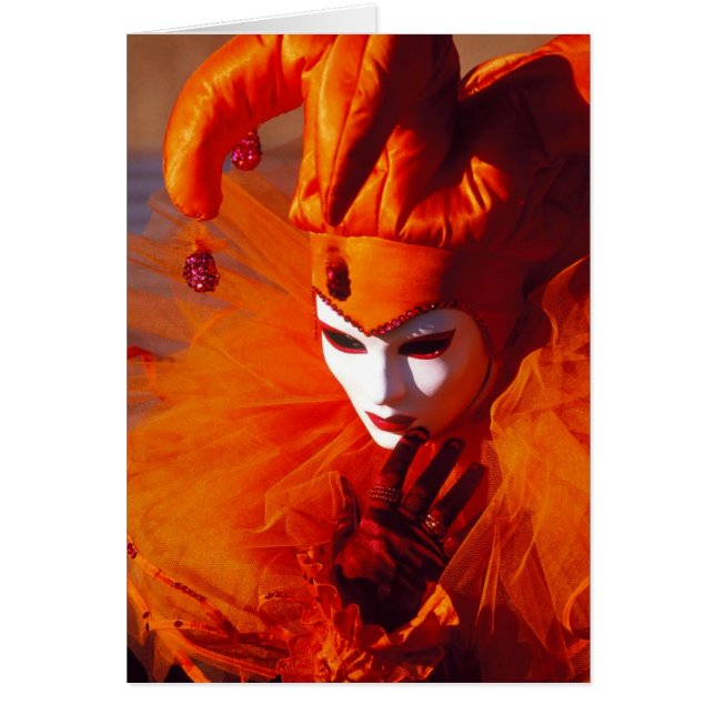 Snygg Harlequin Hälsningskort (Framsidan)