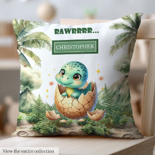 Snygg Hatching Soon Baby Dinosaur-Personligen Kudde