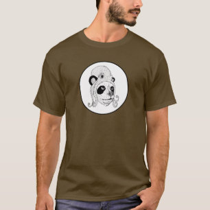 Snygg hatt på den Panda T Shirt