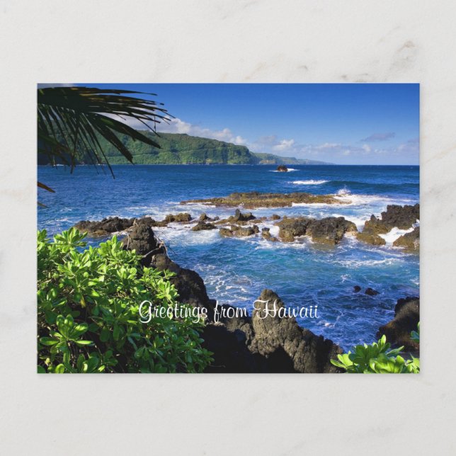 Snygg Hawaii, scenvy, Vykort (Framsida)
