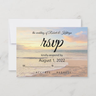 Snygg Hawaiian Beach Wedding OSA kort