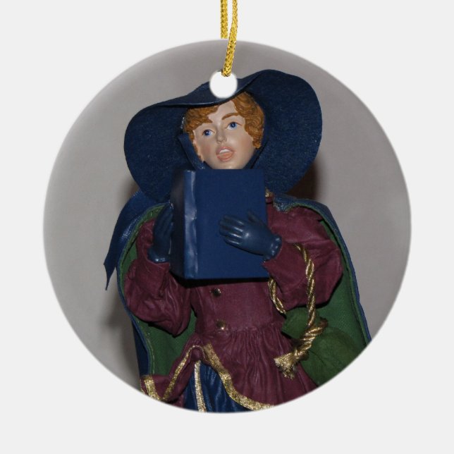 Snygg Helgdag Caroler Helgdag Ornament (Framsidan)