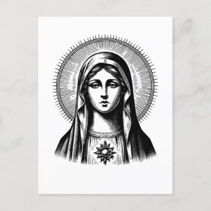 Snygg Heliga Mary Vykort