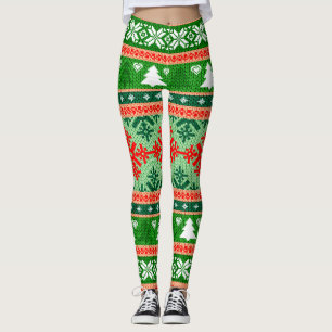 Snygg helomsrag Tapet i Sticka Leggings