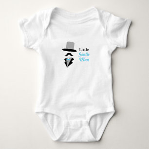 Snygg hipster mustasch gentleman baby pojke tee