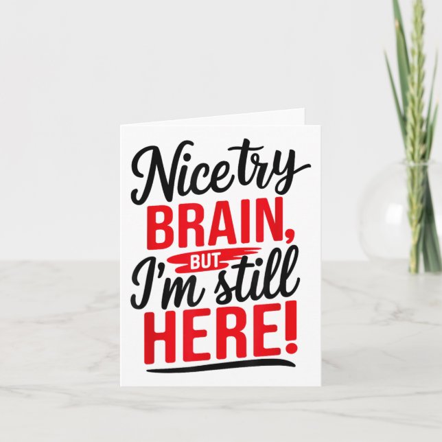 Snygg hjärna, streck Survivor_1 Kort (Framsida)