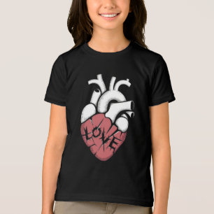 Snygg hjärtan t shirt