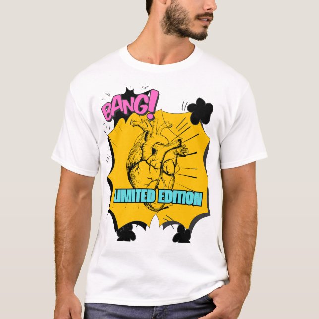 Snygg hjärtdesign T-Shirt (Framsida)