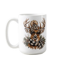 Snygg hjort leopard mössa jul mysig jul