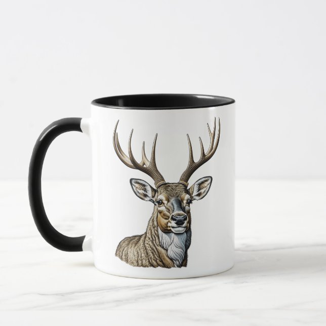 Snygg Hjort med Antlers Mugg (Vänster)