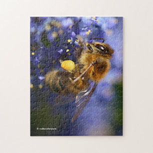 Snygg Honeybee på Kalifornien Lilac Pussel