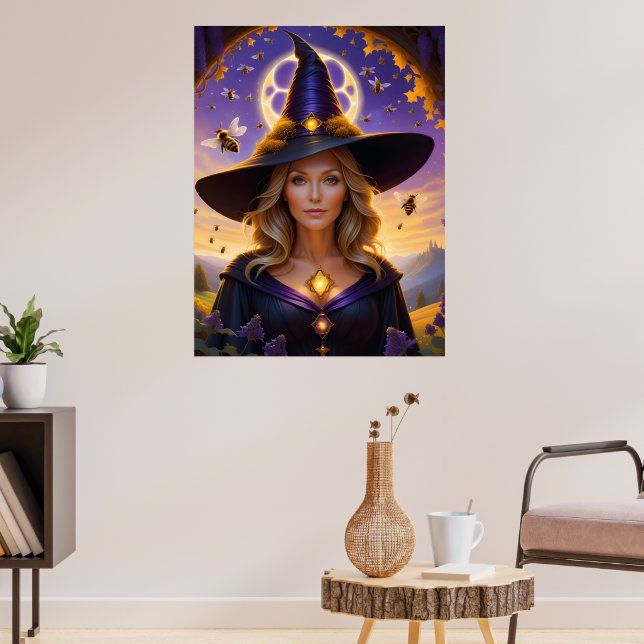 Snygg Honeybee Witch Poster (Vardagsrum 3)