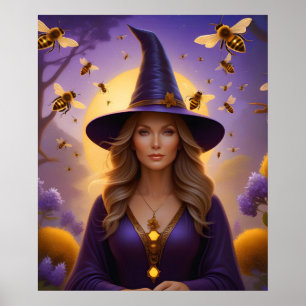 Snygg Honeybee Witch Poster