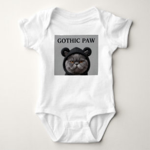 Snygg Hoodie Katt Urban Styl Baby Bodysuit T Shirt