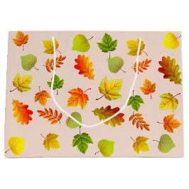 Snygg Höst löv på Beige