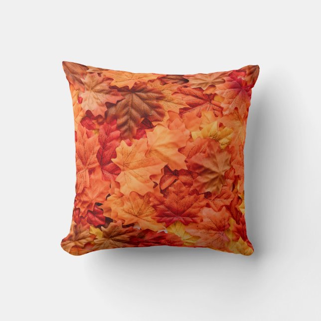 Snygg Höst löv Thanksgiving Kudde (Framsida)