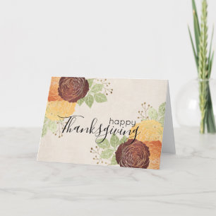 Snygg höst Ro - Happy thanksgiving-kort Helgkort