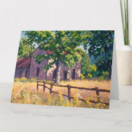 Snygg höstgårdscen i Illinois Kort